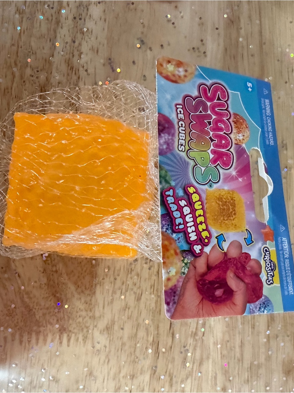 Sugar Swaps- Orange Ice Cube Sensory Squishy